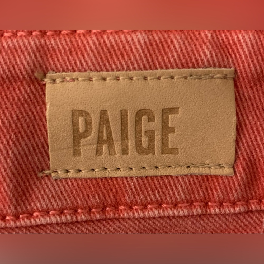 #144 PAIGE Cindy High-Rise Straight Ankle Denim Jean Vintage Sweet Rose, Size 31 - Picture 10 of 16